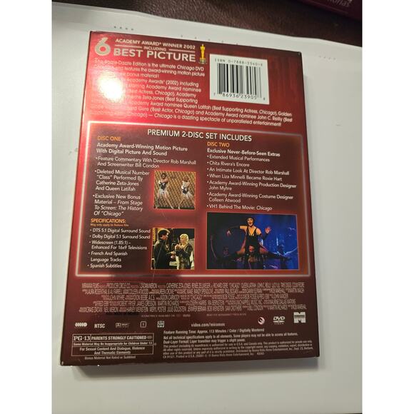 Chicago (DVD, 2005, 2-Disc, Razzle Dazzle Edition, Widescreen) NEW SEALED - Picture 2 of 4